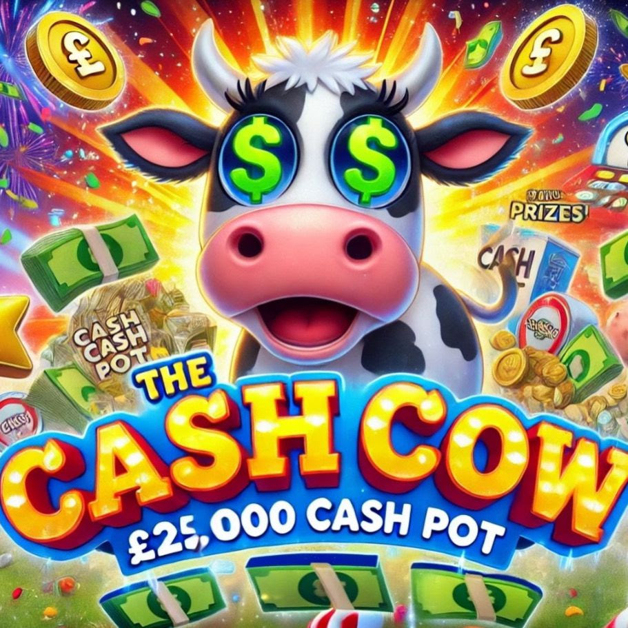 Image of CASH COW £25,000 CASH DRAW £24,000 OF INSTANTS PLUS £1,000 END PRIZE! #2