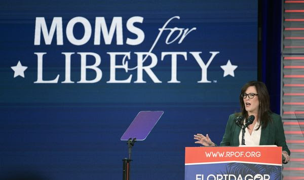 Moms for Liberty founder Tiffany Justice speaks at the Republican Party of Florida Freedom Summit, Nov. 4, 2023, in Kissimmee, Fla. Moms for Liberty has recently reported $2.1 million in total revenue in 2022. That&#x27;s more than five times what the conservative “parental rights” nonprofit made in its inaugural year in 2021, according to tax filing provided to The Associated Press on Friday. (AP Photo/Phelan M. Ebenhack) **FILE**