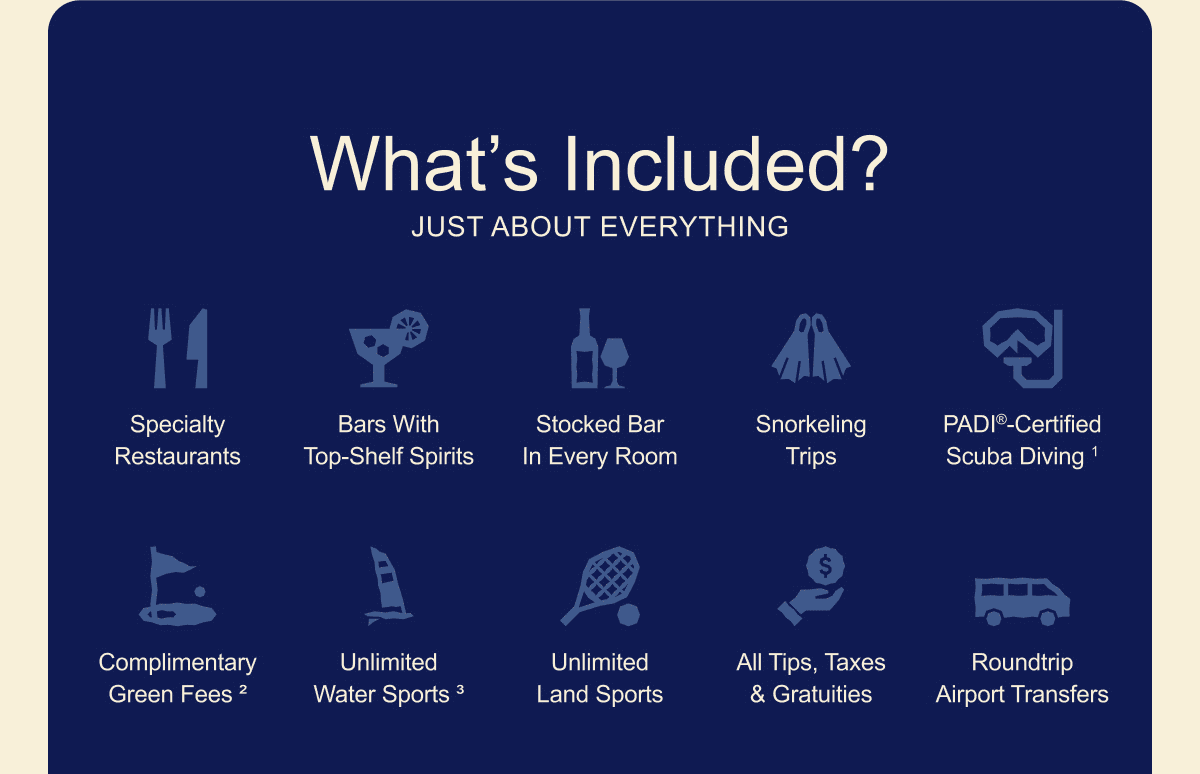 More Quality Inclusion Than Any Other Resort On The Planet