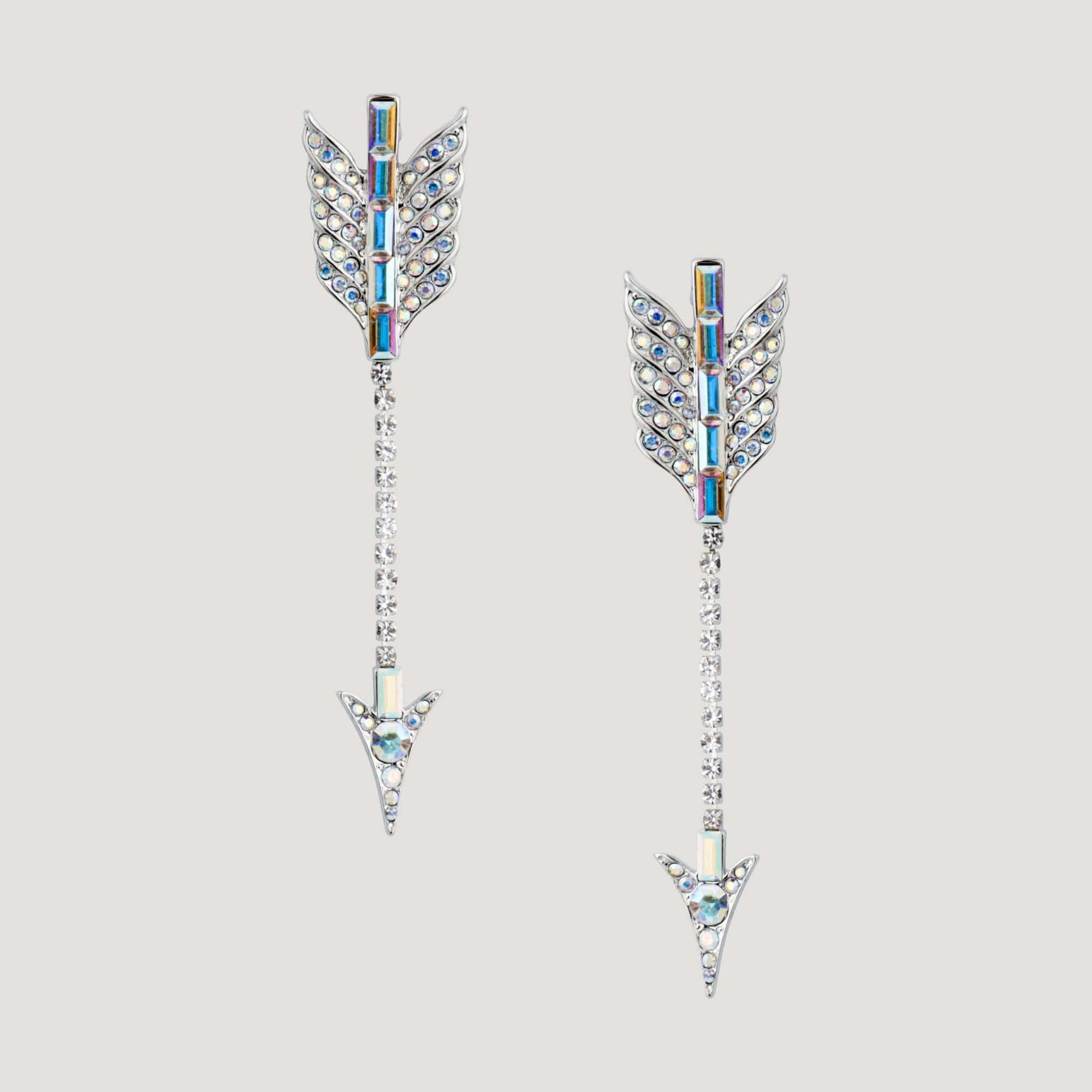 Image of Crystal Arrow Earrings