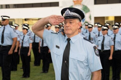 Constable Dan Rudledge at Graduation