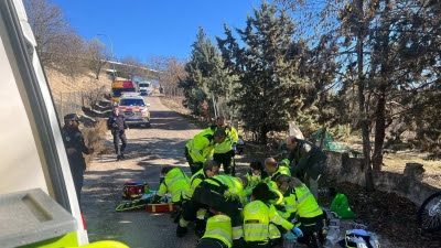 Sucesos.- En coma un hombre de 54 años al caerse de la bici en Montecarmelo