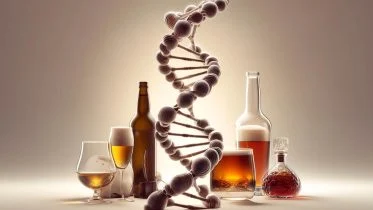 Alcohol Genetics Concept Illustration