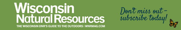A banner with a green background and text that reads "Wisconsin Natural Resources Magazine . Don't miss out- subscribe today!"