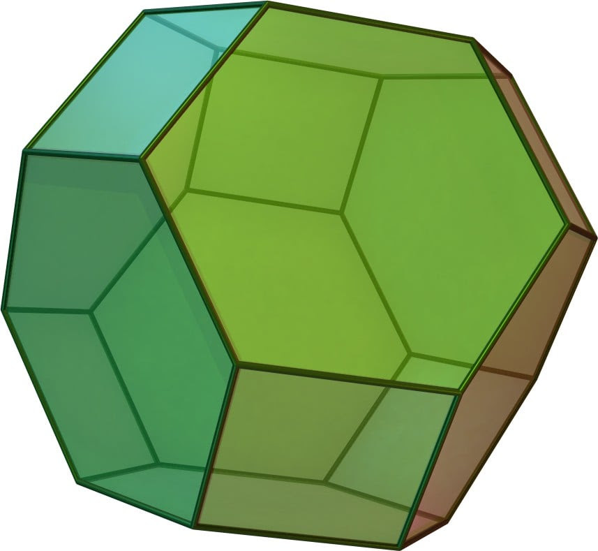 Image of a truncated octahedron