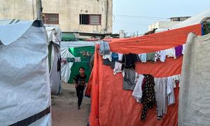 La gente en Gaza sigue huyendo de sus hogares y buscando refugio en tiendas de campaña.