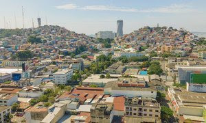 Vista de Guayaquil, una ciudad portuaria de Ecuador.