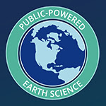 image of earth with Public Powered earth Science text