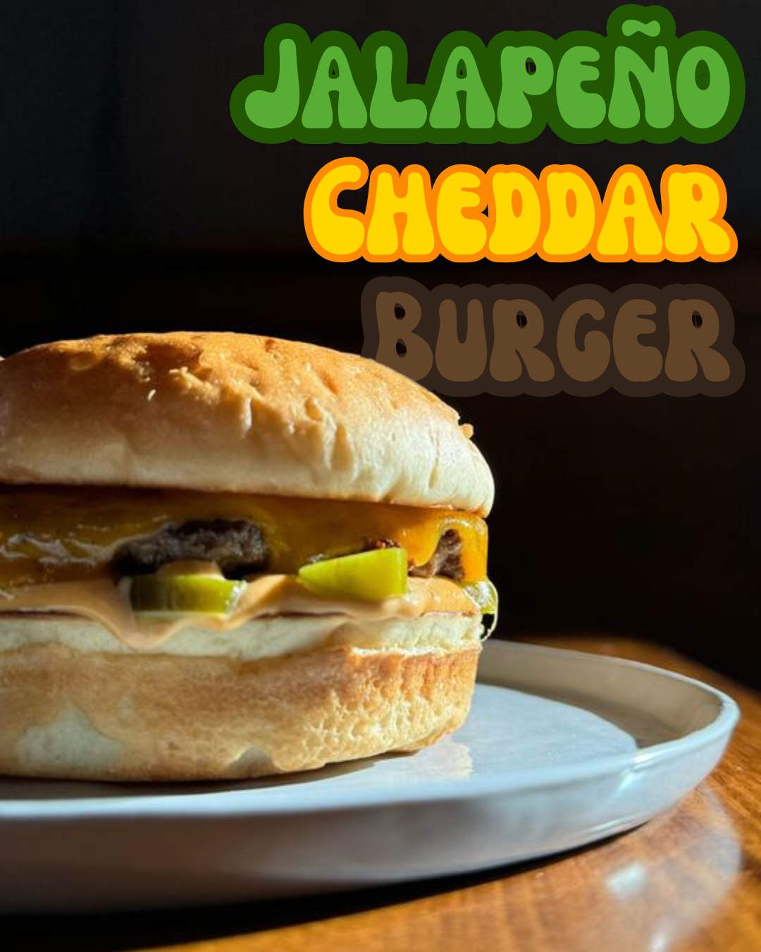 graphic of jalapeno cheddar burger