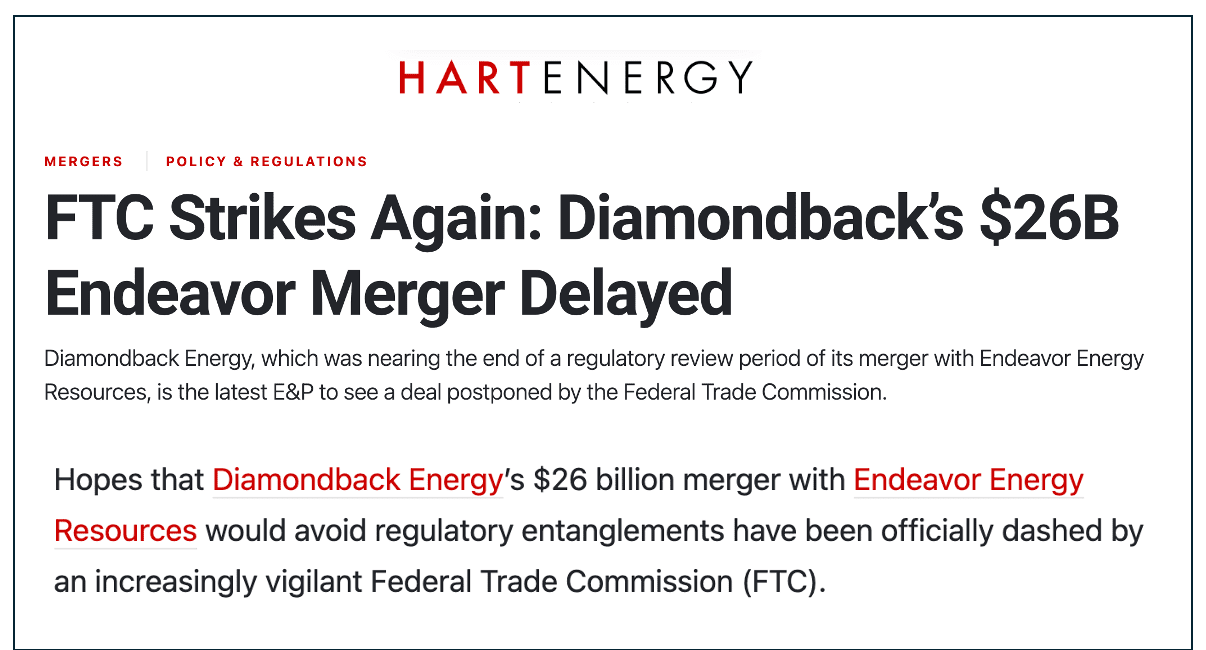 Why government should leave oil and gas mergers alone