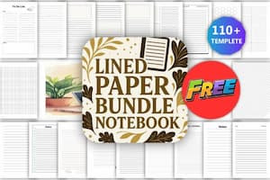 Lined Paper Notebook