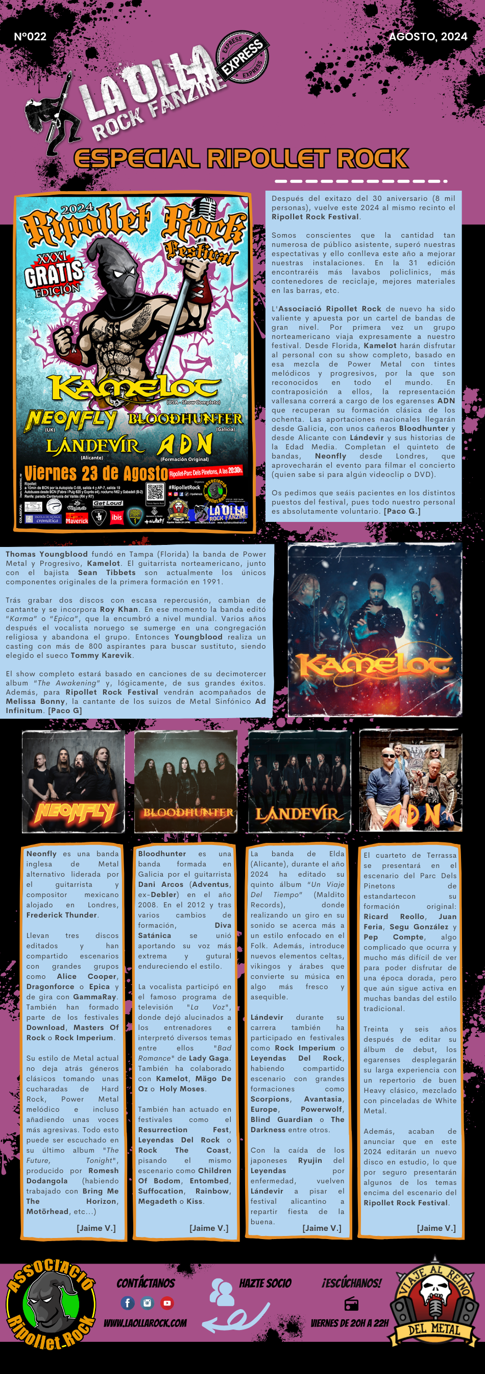 La Olla Express nº 022 - Especial Ripollet Rock 2024