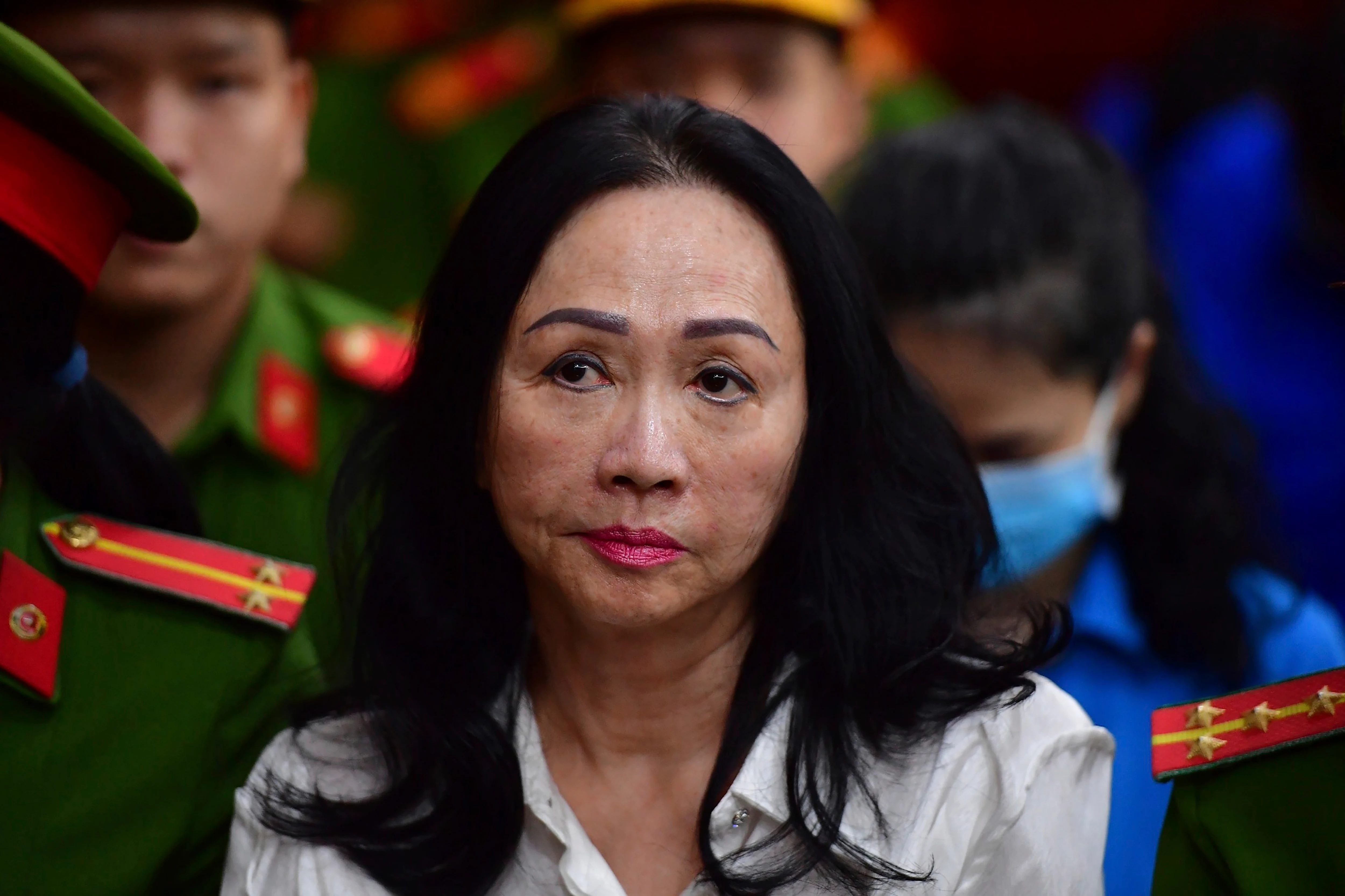 Business woman Truong My Lan attends a trial in Ho Chi Minh City.