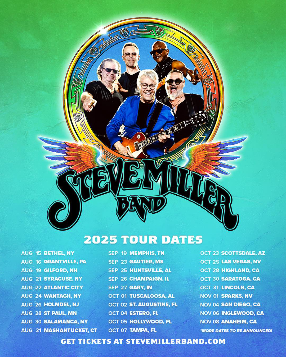 image linking to Steve Miller Band tour dates