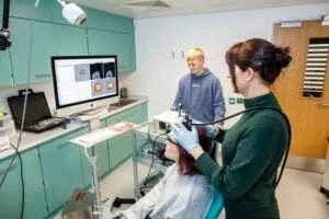 Professor Elsa Fouragnan and colleagues working in the Brain Stimulation Laboratory, part of the University of Plymouth's Brain Research and Imaging Centre (BRIC)