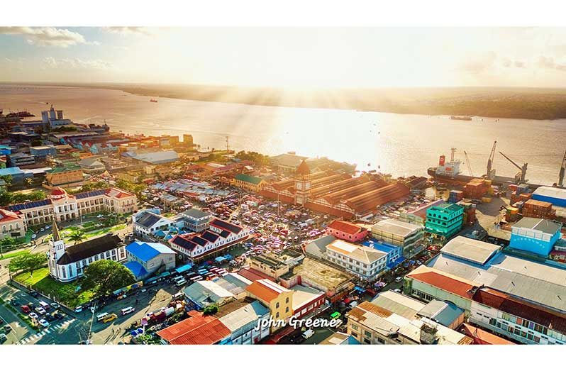 The skyline in Georgetown, Guyana – a bustling economic hub (John Green photo)