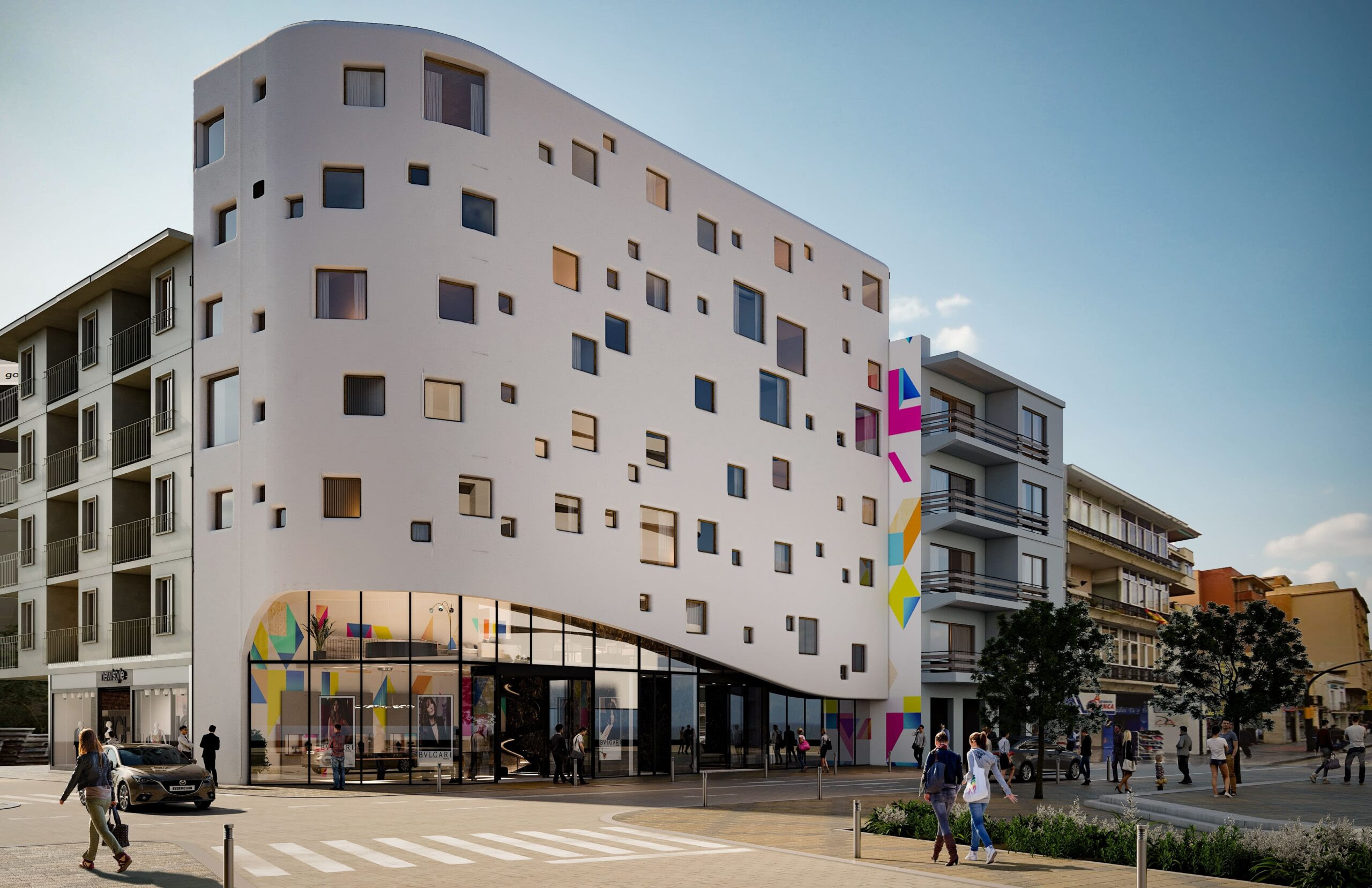 Futuro edificio de apartamentos turísticos en El Palo, Málaga