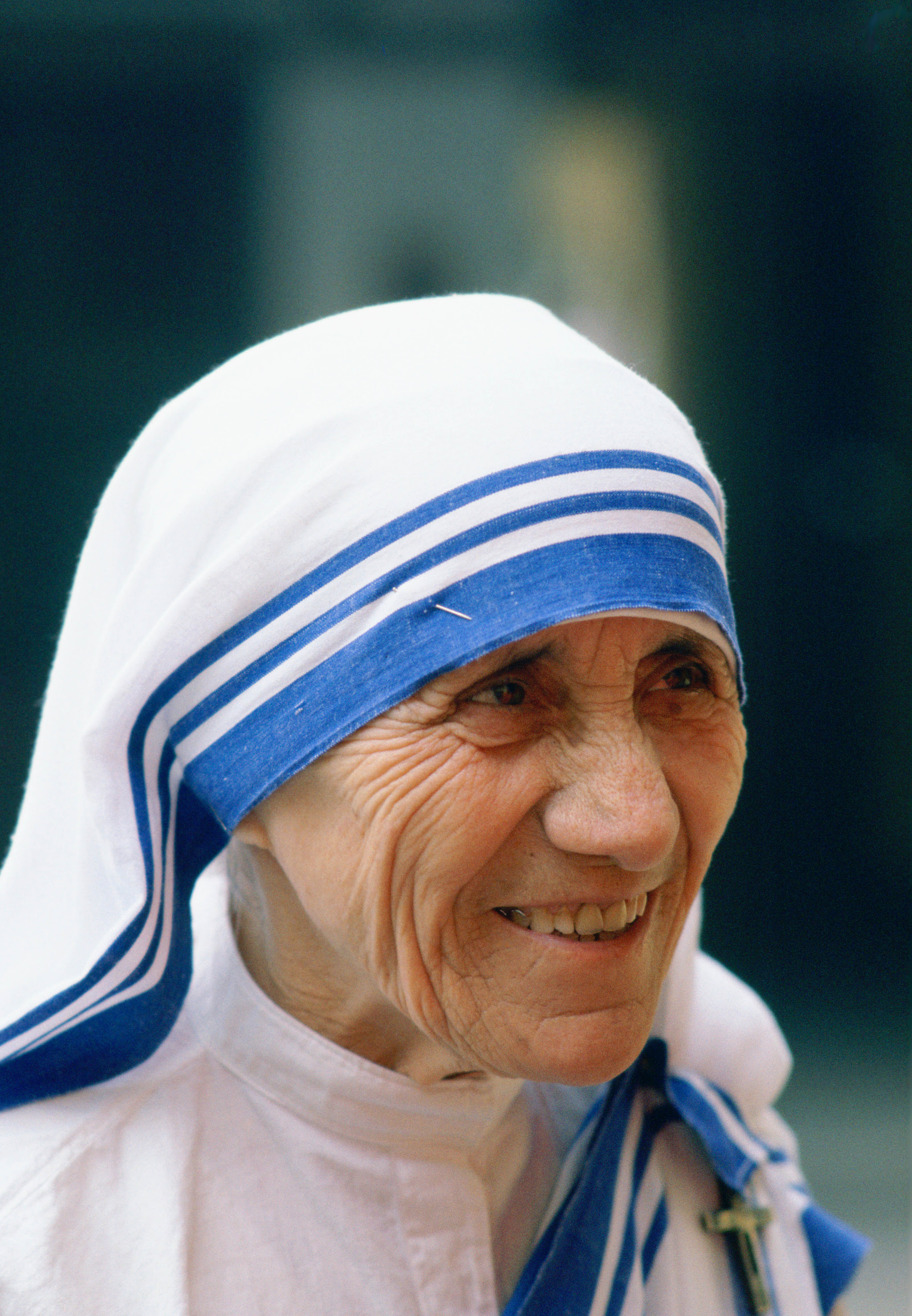 Madre Teresa de Calcuta, monja fundadora de las Misioneras de la Caridad Premio Nobel de la Paz.