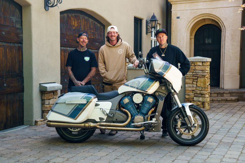 Indian Motorcycle and Forever Rad reveal Custom Chieftain PowerPlus crafted for country music star Tyler Hubbard