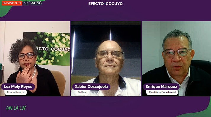 Enrique Márquez: No existe hoy una candidatura unitaria porque el gobierno la ha impedido #ConLaLuz