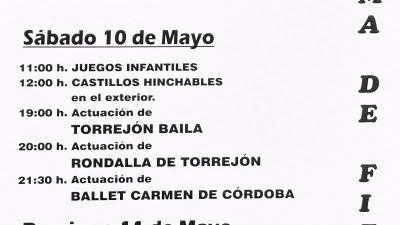 Torrejón.- Música, bailes y juegos, desde este viernes en las Fiestas de Primavera de Las Fronteras