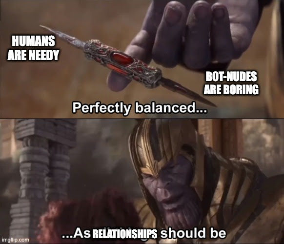 Thanos meme: perfectly balanced