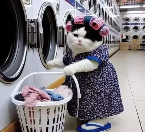 Caturday-Laundry-Mat