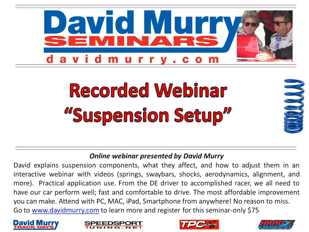 DMS Suspension setup recording