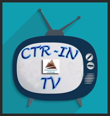 CTR-IN TV logo inside vector graphic TV set
