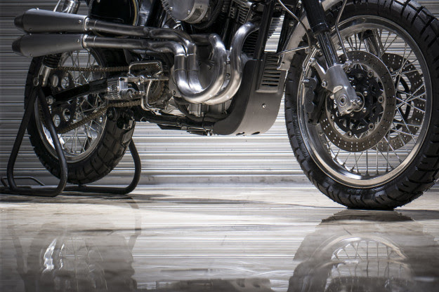 Benjie Flipprboi of BCR has turned the Harley 883 into a super-stylish, high-performance scrambler.