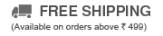 Free Shipping (on orders above Rs. 499)
