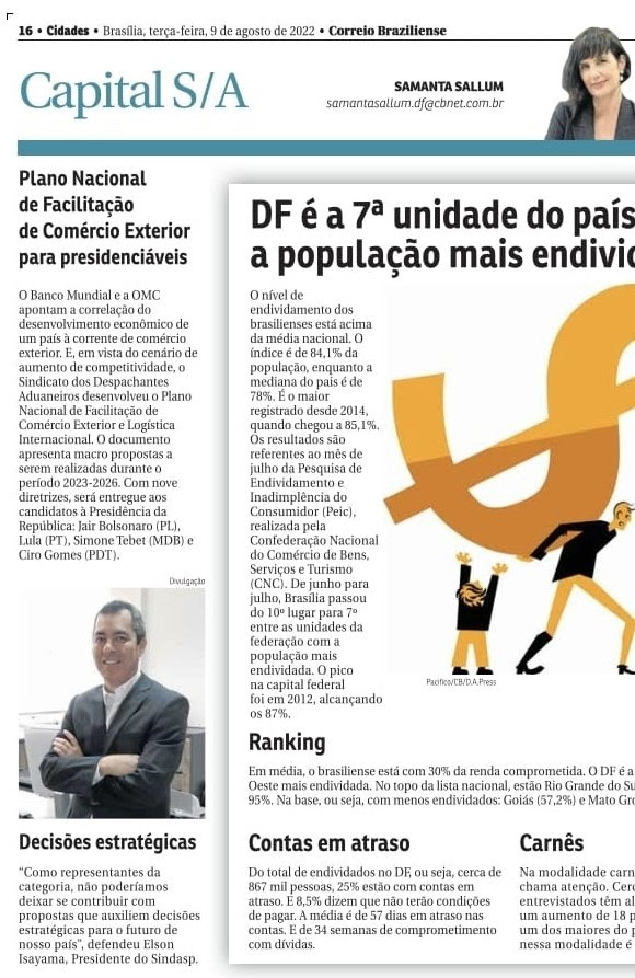 SINDASP no Correio Braziliense