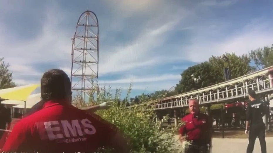 Is this theme park roller coaster falling apart?