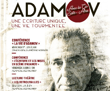 Conférences sur la vie et l'oeuvre d'Arthur Adamov avec le Centre national de la mémoire arménienne de Décines