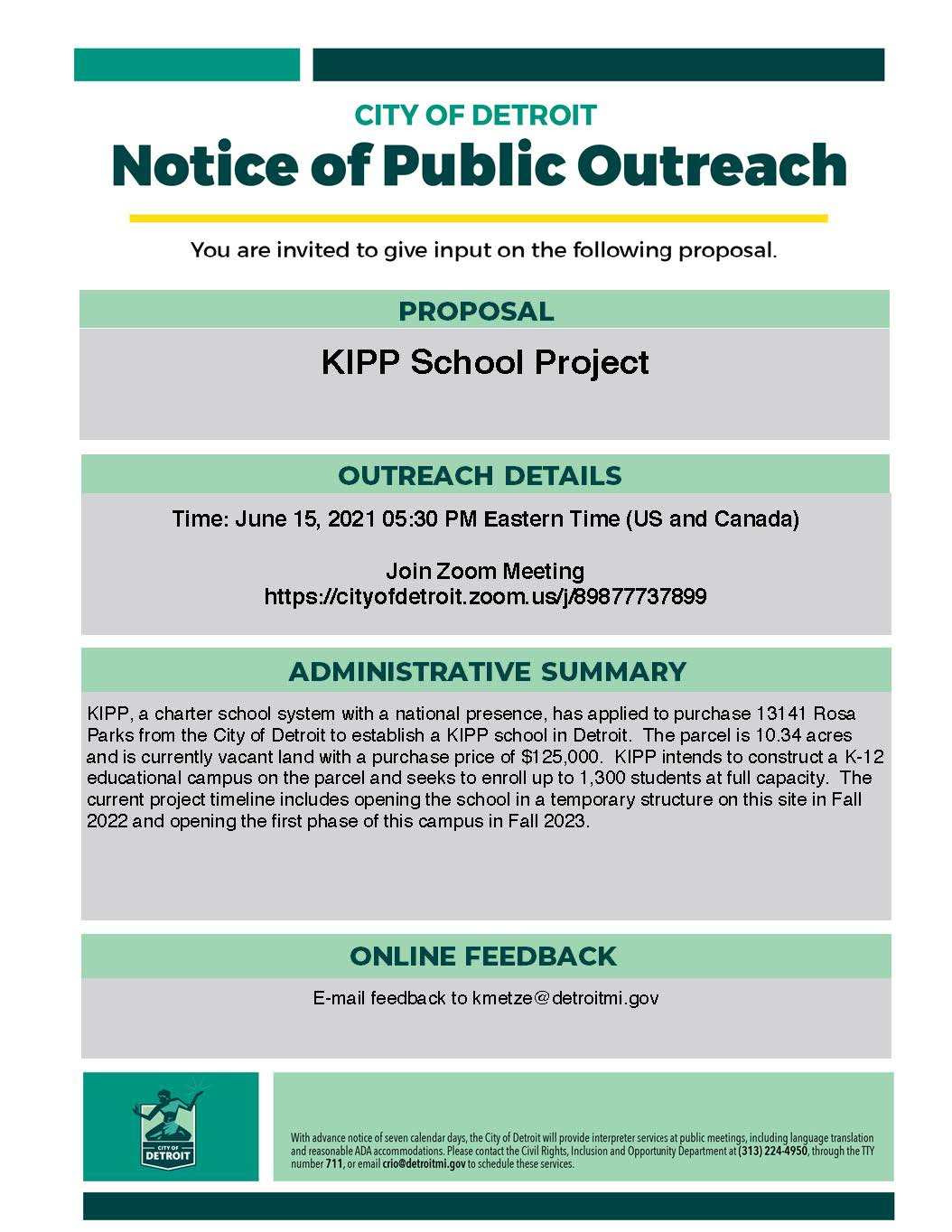 KIPP School Community Meeting - June 15 2021