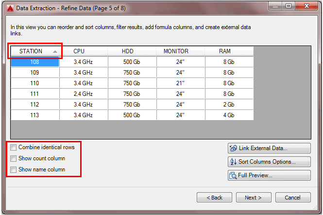 Attribute Extraction in AutoCAD