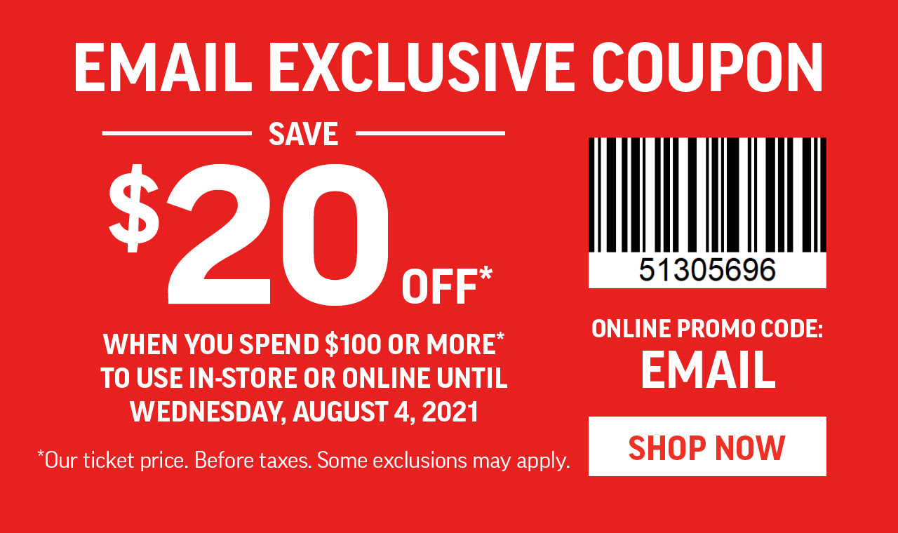 Sport Chek Email Exclusive Coupon 20 Off 100 Purchase Until   C879f81e 6d66 41cb Bb35 9a496c12022b 