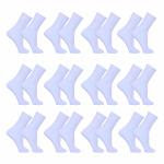 Pacote com 12 Pares de Meias Masculino Sport 39 a 43 Branca