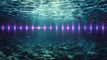 Underwater Communications Art Concept