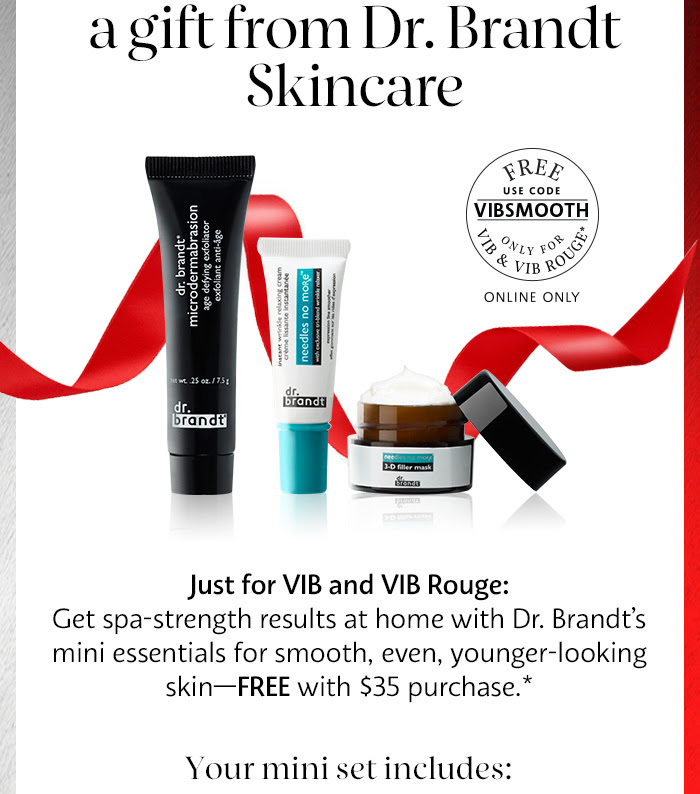 Receive a free 3-piece bonus gift with your $35 purchase & code