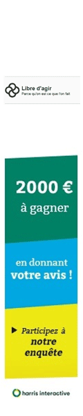 2000€ à gagner en donnant votre avis ! Participez à notre enquête