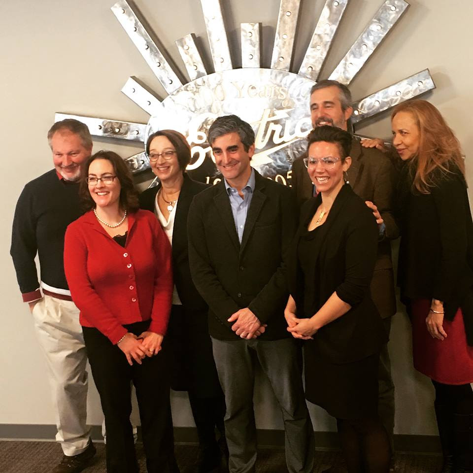 Carmen Tall, with Mayor Miro Weinberger and other Mayor's Prize recipients