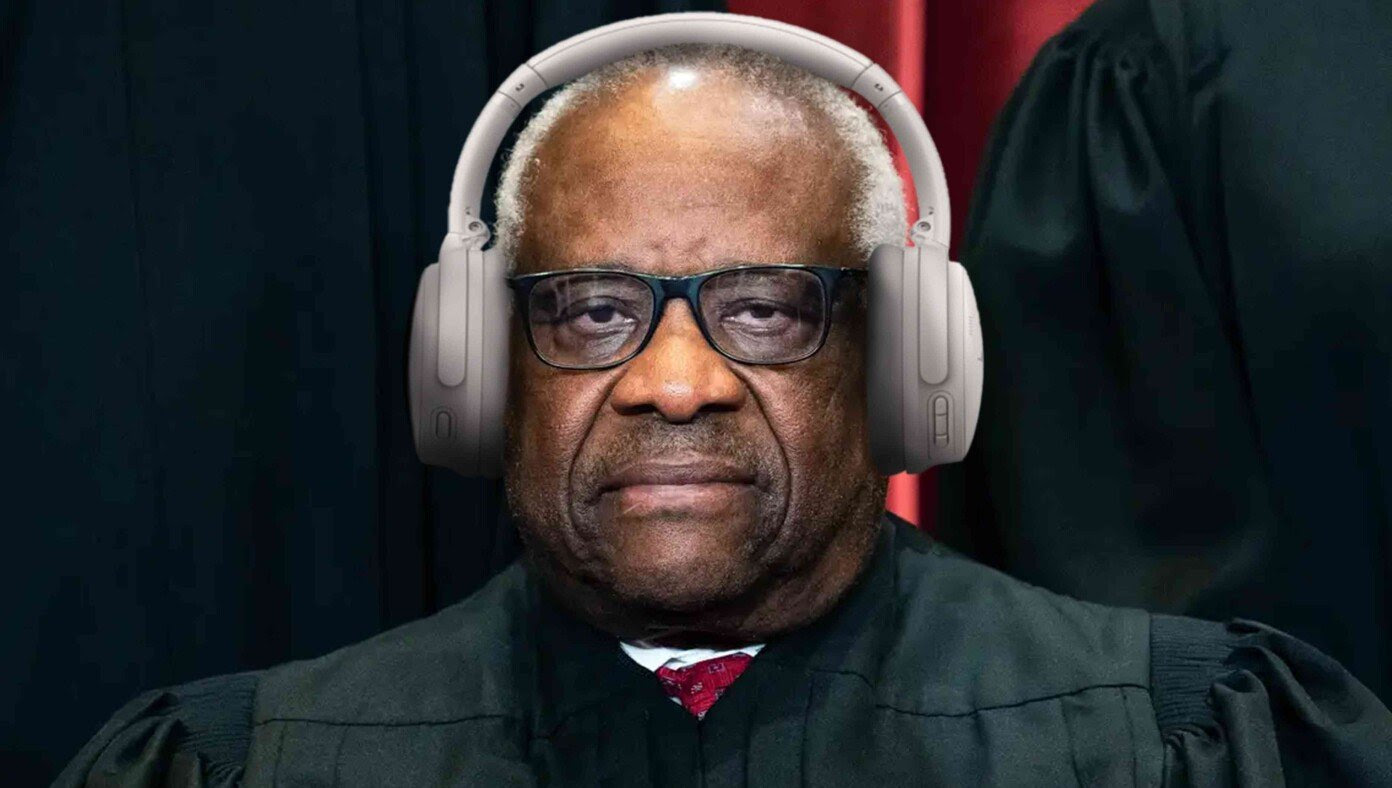 To Drown Out Justice Jackson, Clarence Thomas Resorts To Wearing Noise-Canceling Headphones