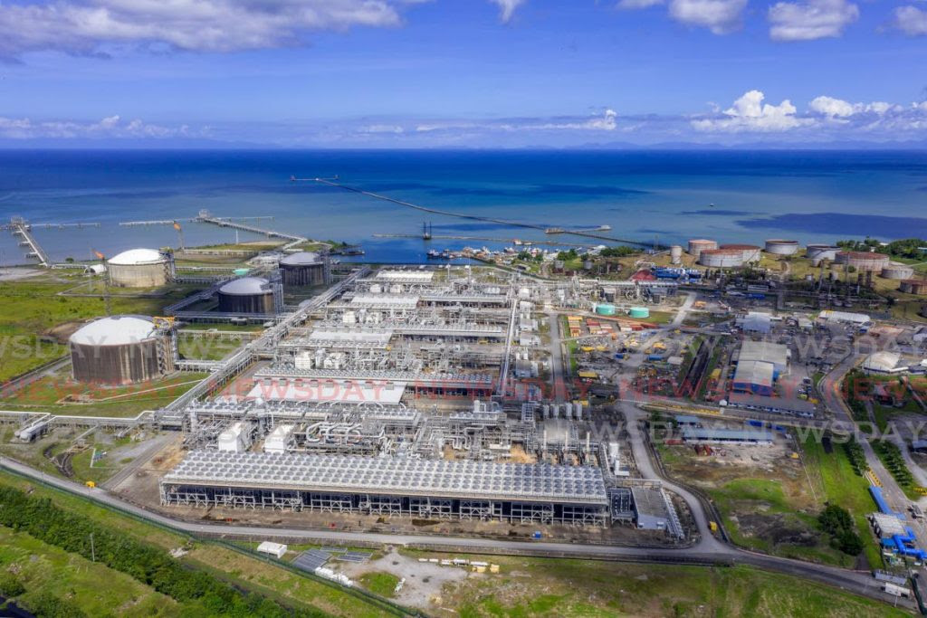A view of the Atlantic LNG site in Point Fortin. -
