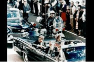 Moments before the assassination of Pres. Kennedy, Nov. 22, 1963.