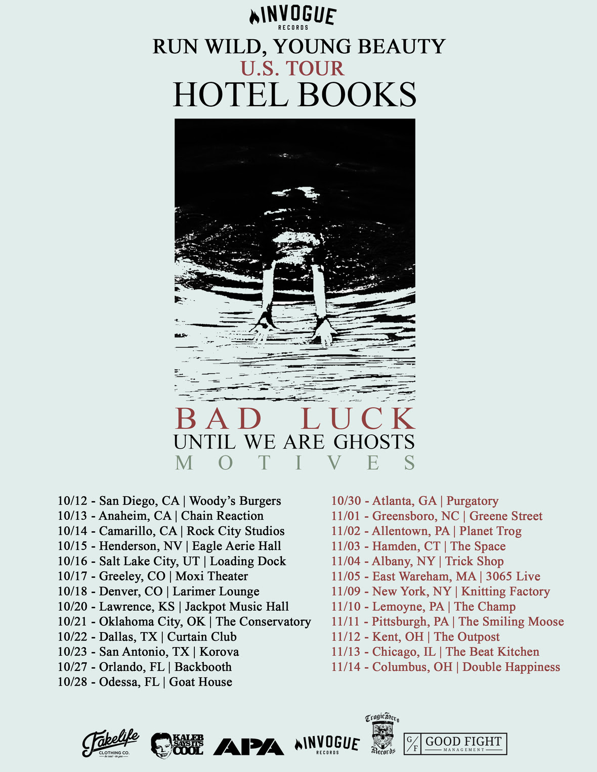 hotel books fall tour 2015