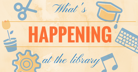 what's happening at the library banner