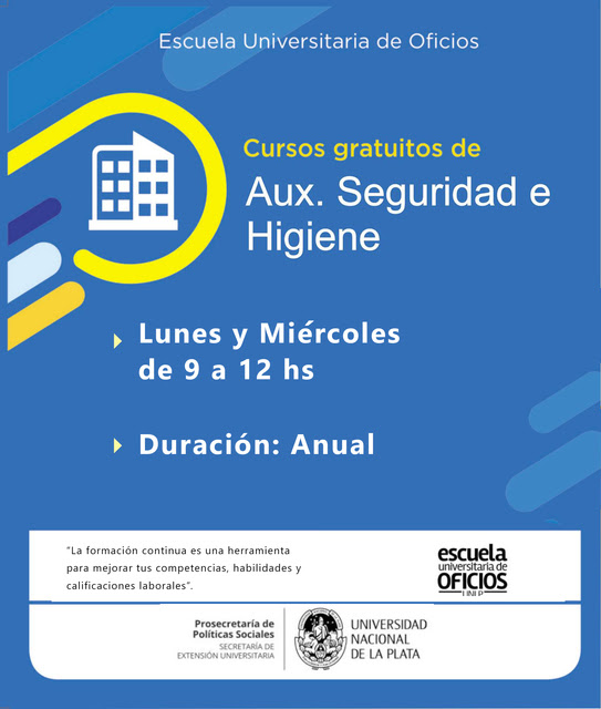 Inscripción a los cursos en modalidad virtual de la Escuela de Oficios de la UNLP Inscripción a los cursos en modalidad virtual de la Escuela de Oficios de la UNLP