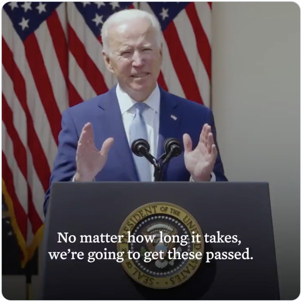 President Biden announcing new actions to curb the gun violence epidemic