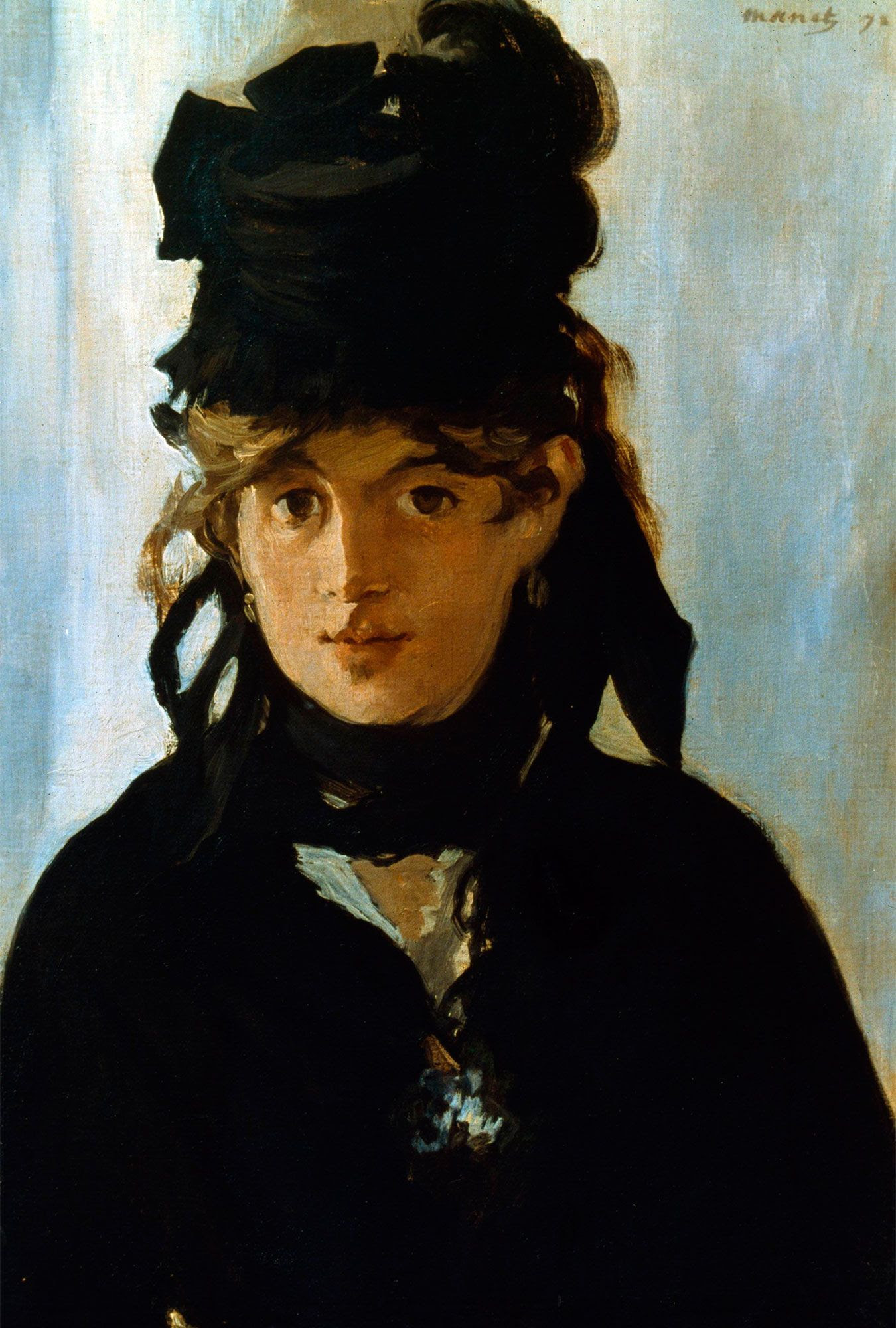 Berthe Morisot por douard Manet.